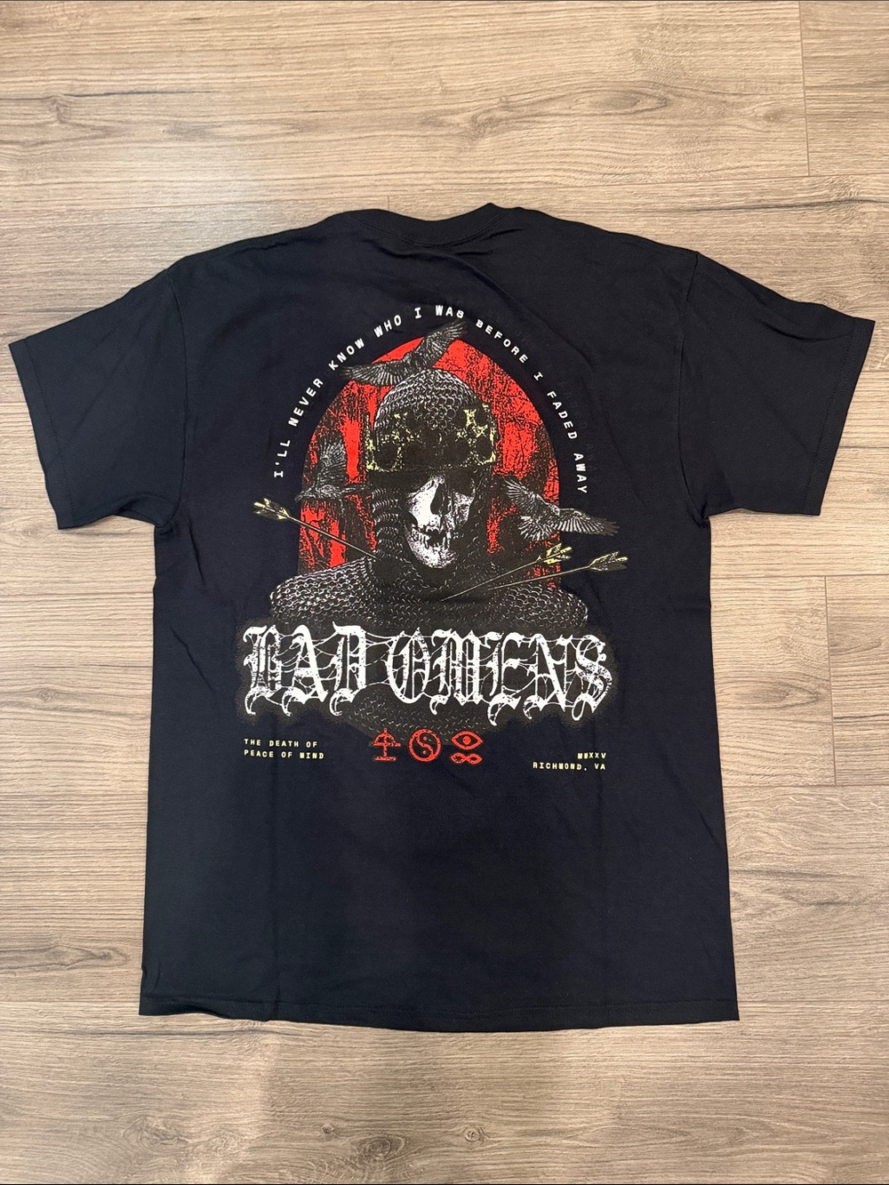 Bad Omens The Death Of Peace Of Mind Full Zip Hoodie Men’s Size Large